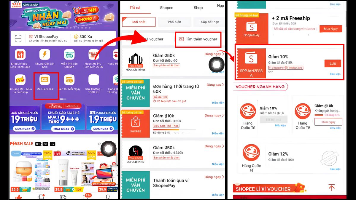 Cách lấy mã giảm giá Shopee cho người mới trên app và websiite