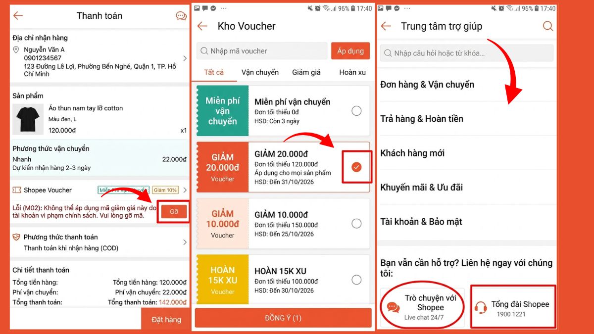 Cách khắc phục lỗi không sử dụng được mã lỗi M02