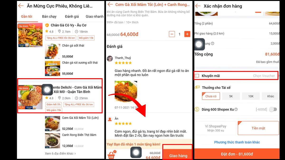 Cách lấy mã giảm giá ShopeeFood bước 2