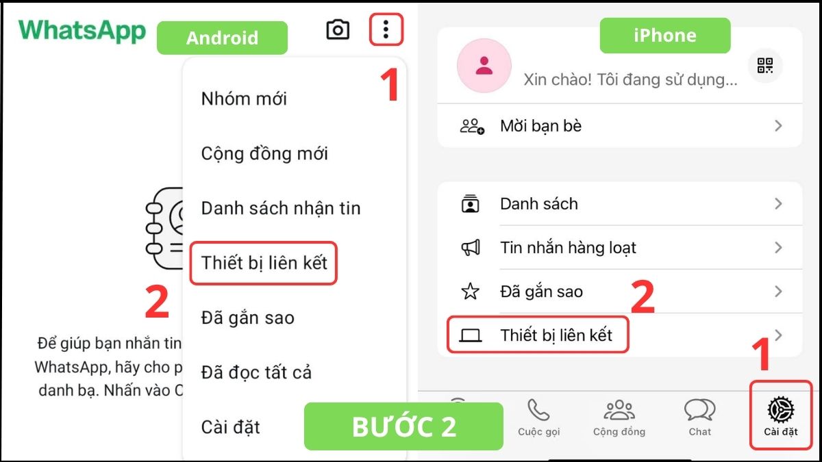 Cách lấy mã QR WhatsApp để đăng nhập trên máy tính - bước 2