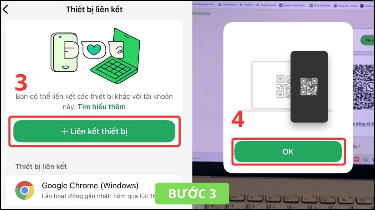 Cách lấy mã QR WhatsApp để đăng nhập trên máy tính - bước 3