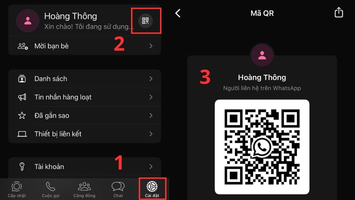 Cách lấy mã WhatsApp trên điện thoại iphone