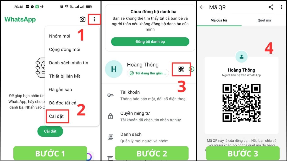 Cách lấy mã WhatsApp trên điện thoại android