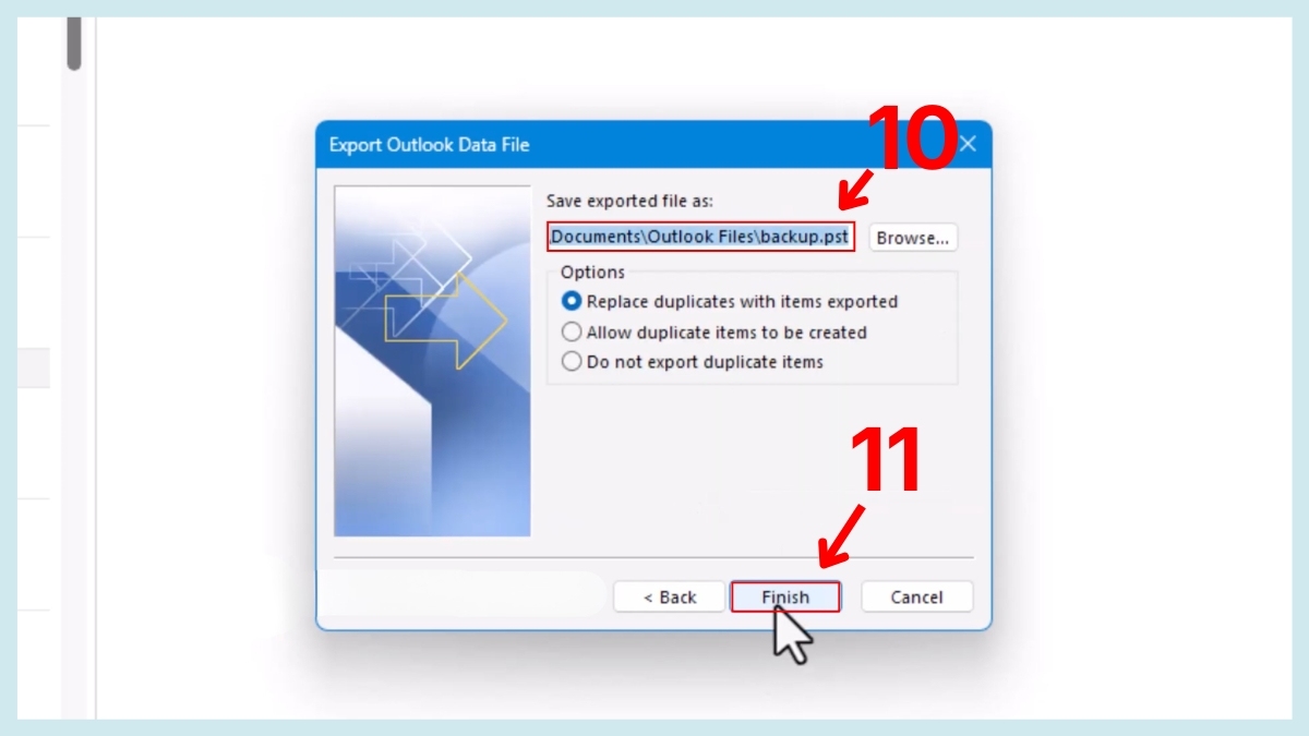 Xuất và sao lưu email Outlook từ OST sang tệp PST - bước 3.1