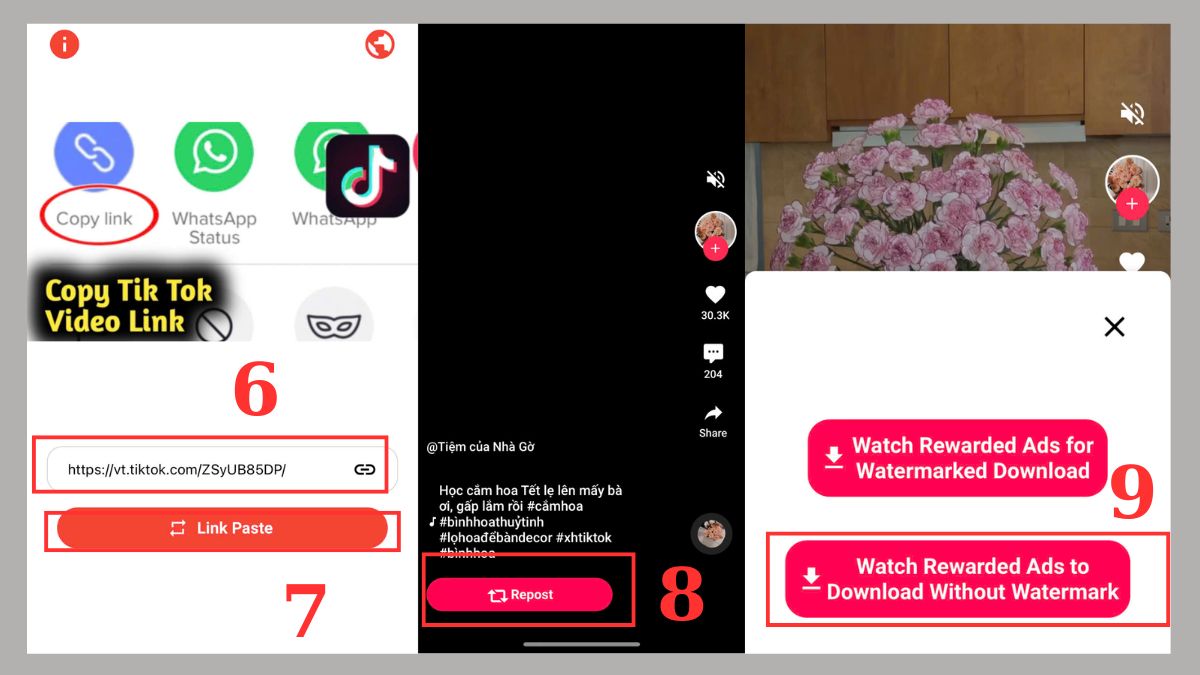 Tải lưu video tiktok không có logo TikPost: HD Tik Video Saver - bước 3
