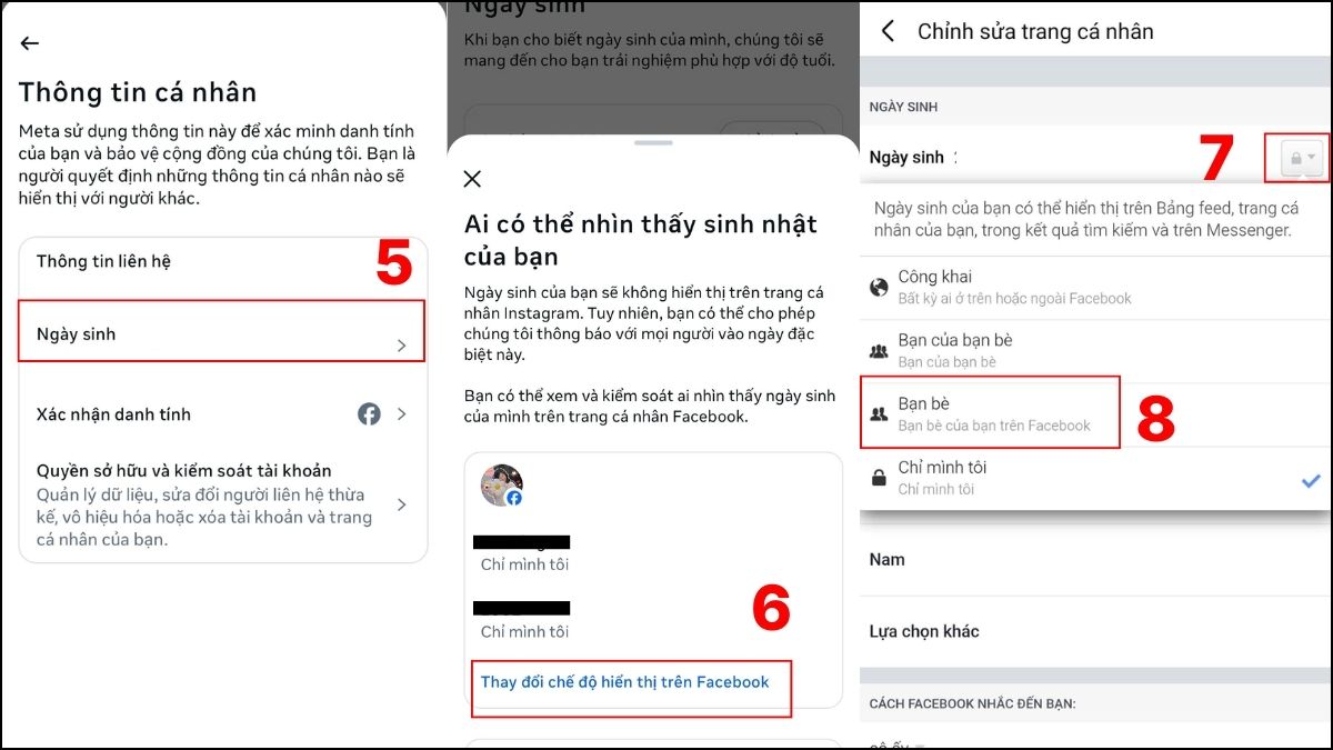 Mở thông báo sinh nhật trên Facebook bằng điện thoại - bước 2