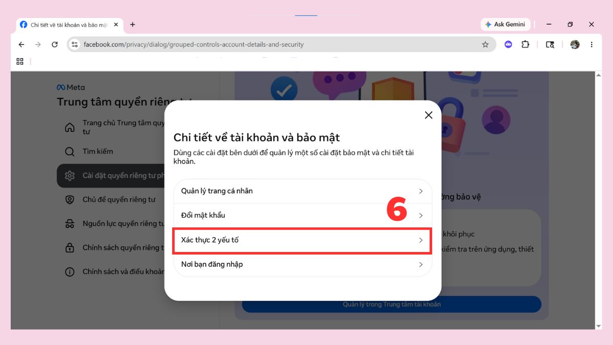 Cách bật phê duyệt đăng nhập Facebook trước khi thực hiện - bước 2.2