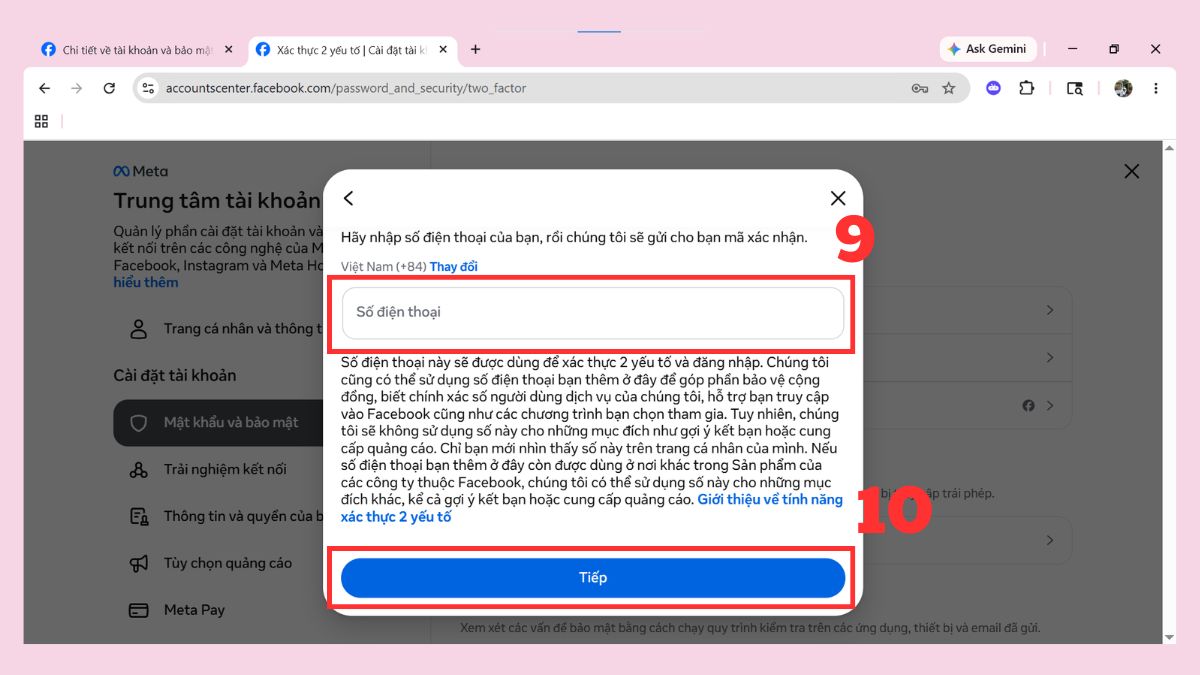 Cách bật phê duyệt đăng nhập Facebook trước khi thực hiện - bước 3.3