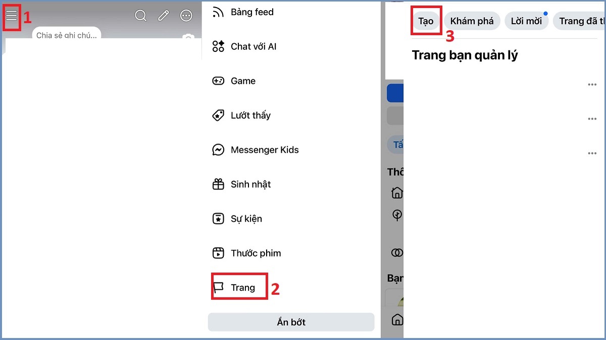 Cách quảng cáo đồ ăn trên Facebook cho người mới - tạo fabpag chuyên nghiệp - bước 1