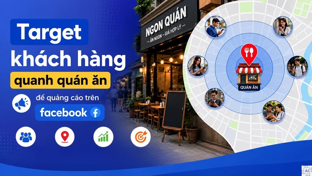 Cách quảng cáo đồ ăn trên Facebook cho người mới - target khách hàng quán ăn