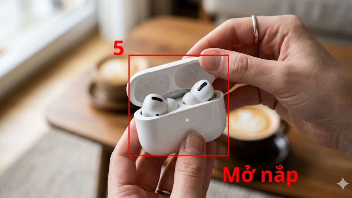 Cách reset AirPods 3 trở về cài đặt gốc - bước 3