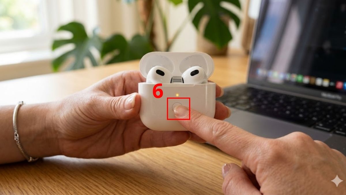 Cách reset AirPods 3 trở về cài đặt gốc - bước 4