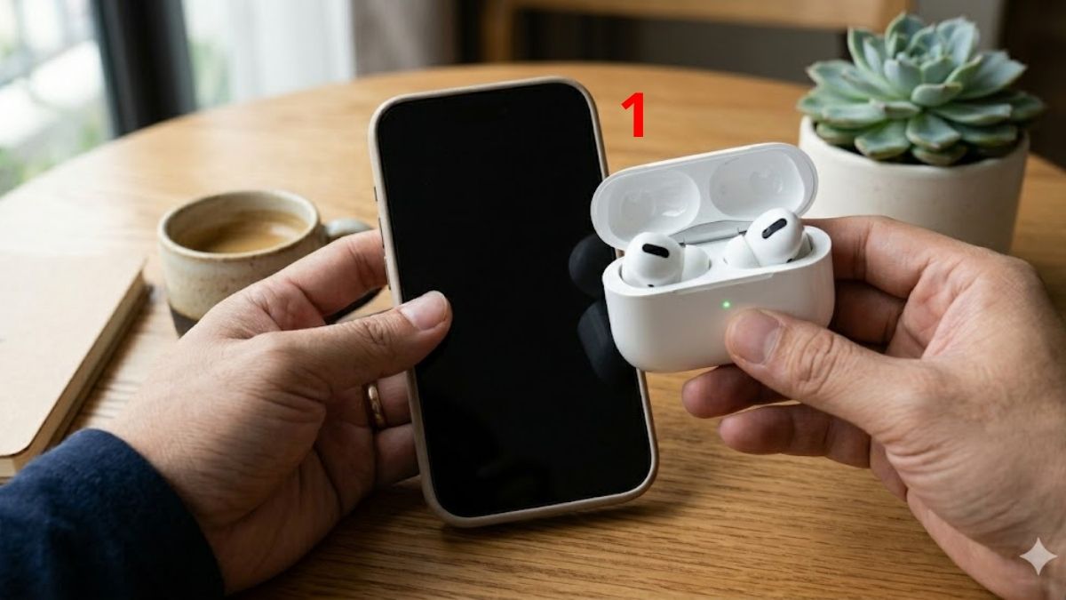 Cách kết nối lại AirPods 3 sau khi đã reset - bước 1
