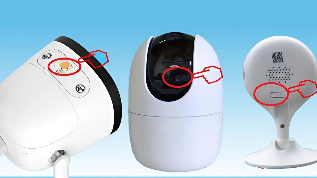 Reset camera bằng nút reset