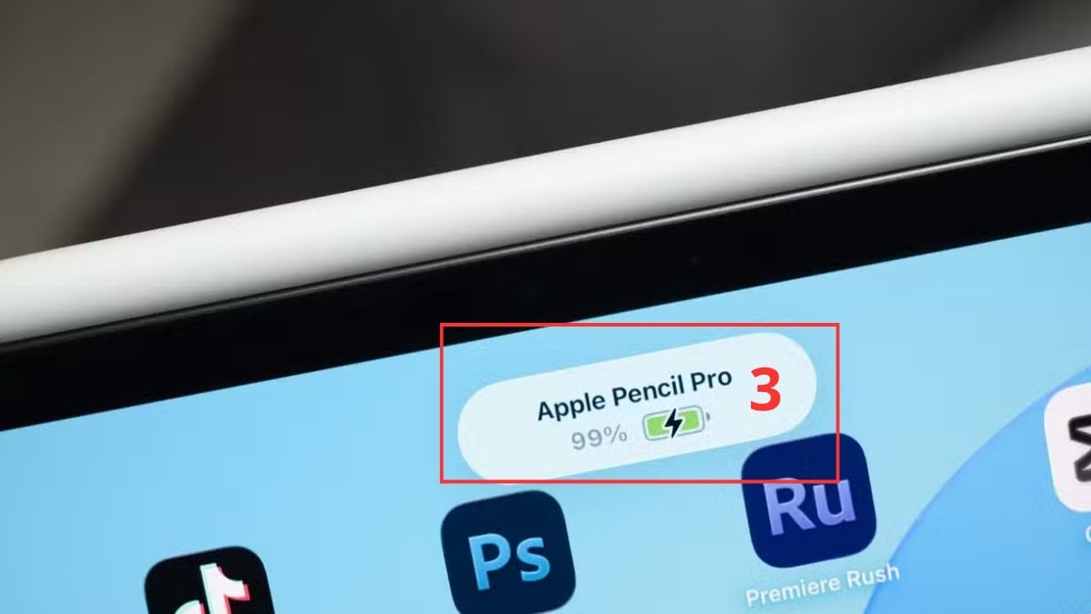 Cách sạc Apple Pencil Pro - bước 3