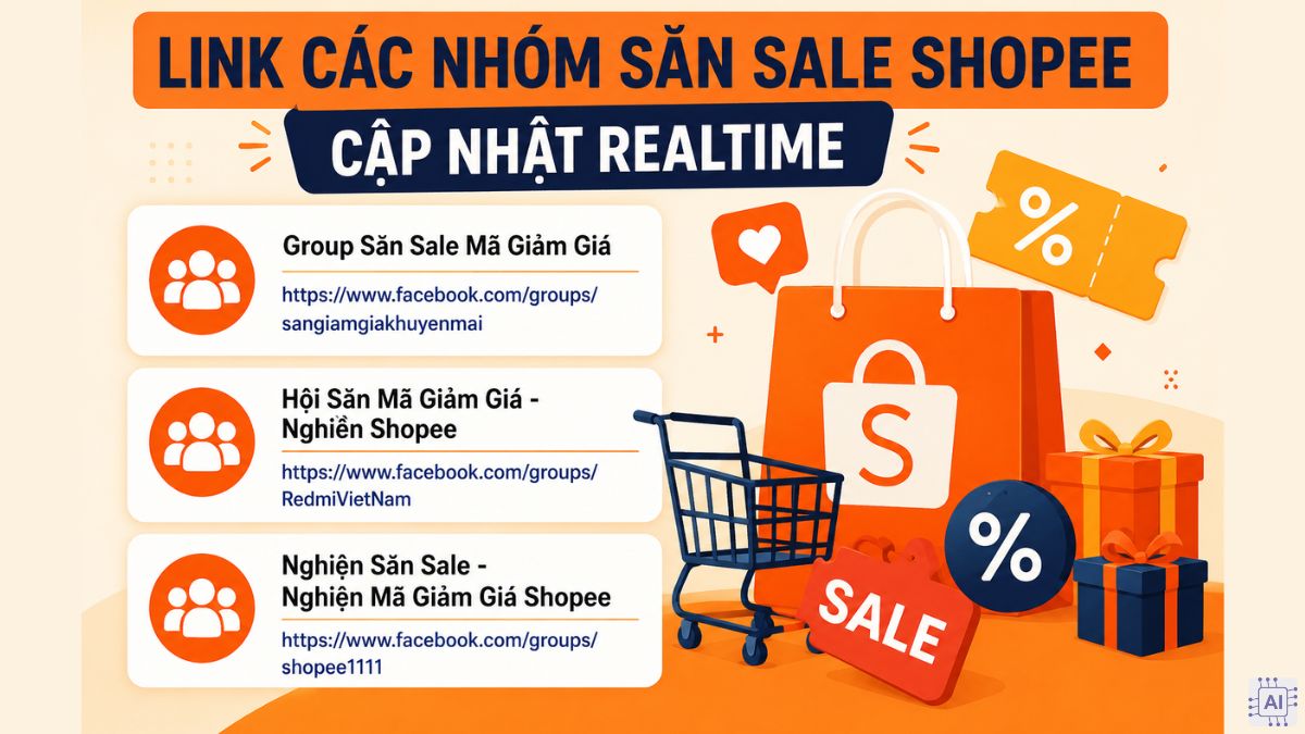Link các nhóm Facebook săn sale Shopee cập nhật realtime