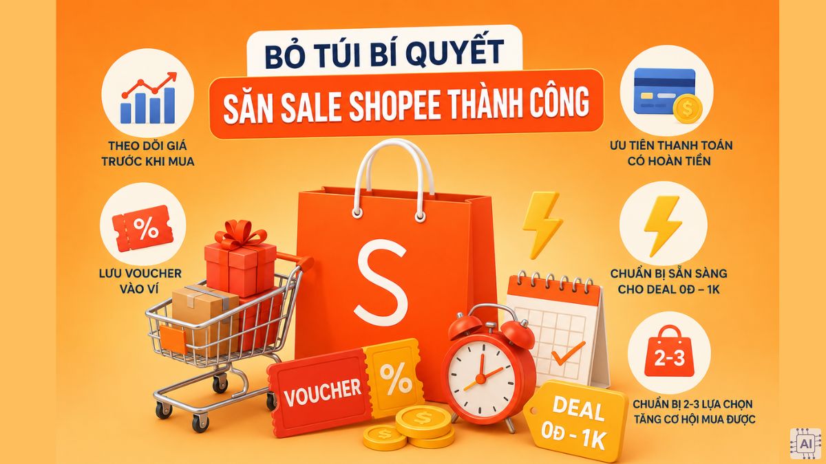 Bỏ túi bí quyết săn sale Shopee thành công