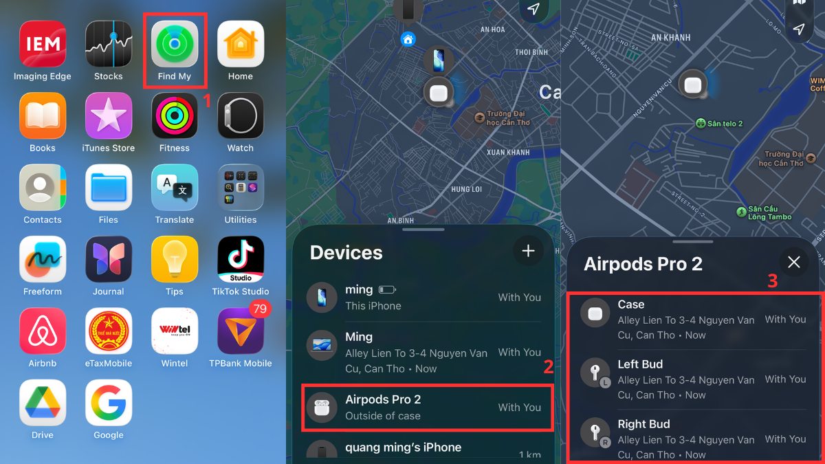Cách tìm AirPods Pro 2 bị thất lạc