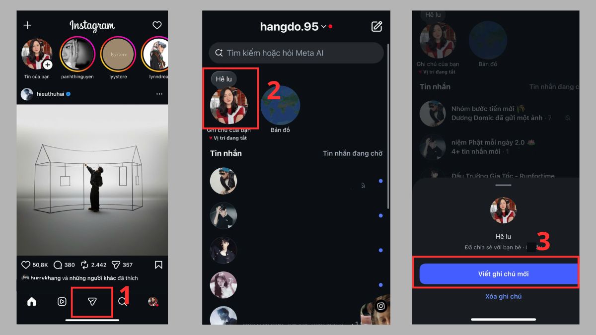 Cách chỉnh sửa ghi chú đã đăng trên Instagram