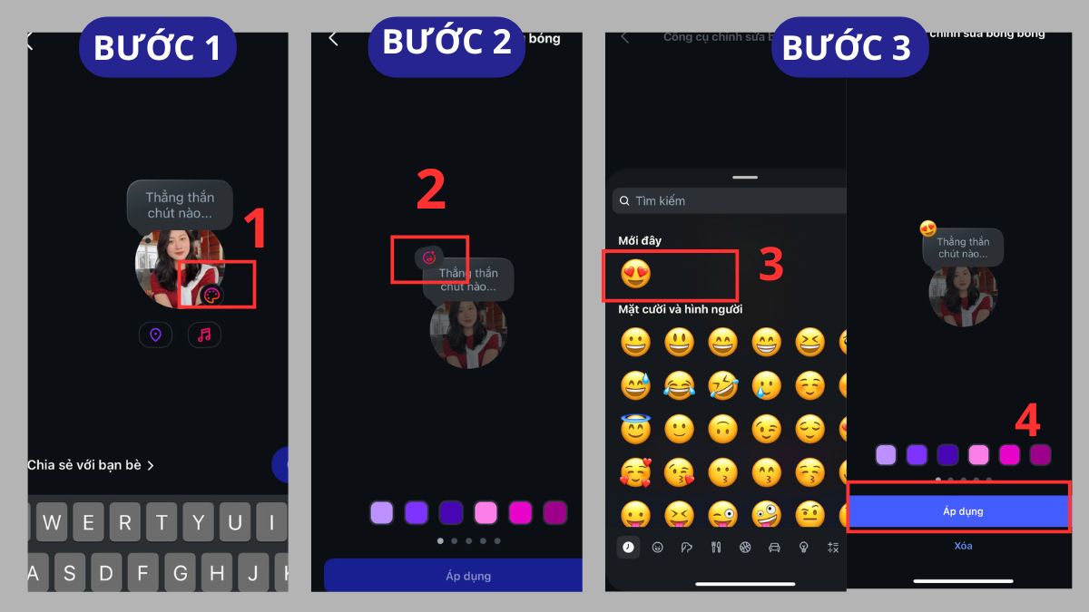 Cách dùng nhạc và emoji trong ghi chú Instagram 