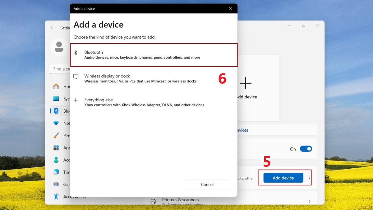 Kết nối laptop/PC với loa bluetooth mini - bước 3