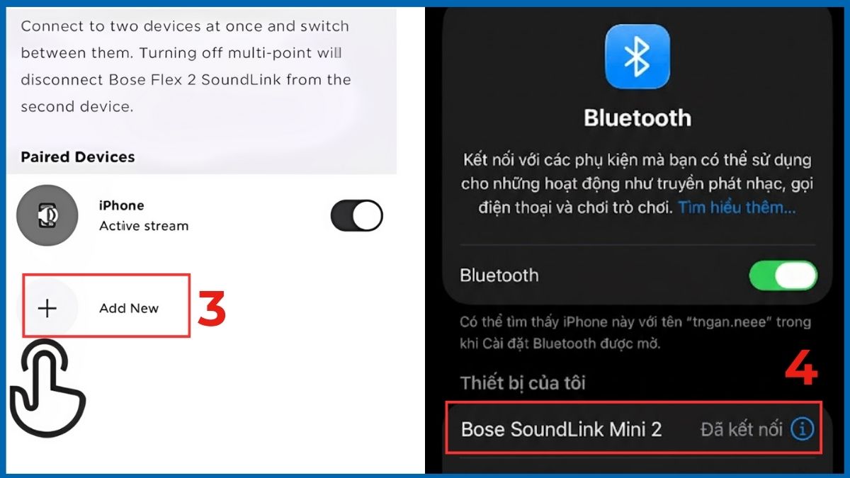 Hướng dẫn sử dụng app Bose Connect - bước 4