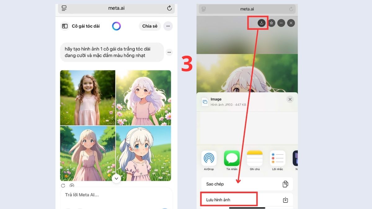 cách tạo avatar Facebook AI - bước 3