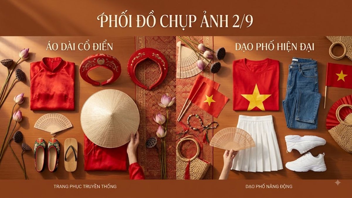 Cách phối trang phục và phụ kiện chụp ảnh 2/9 ấn tượng