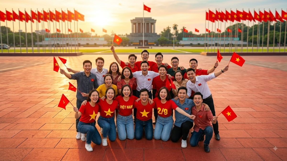 Concept chụp ảnh nhóm bạn ngày 2/9