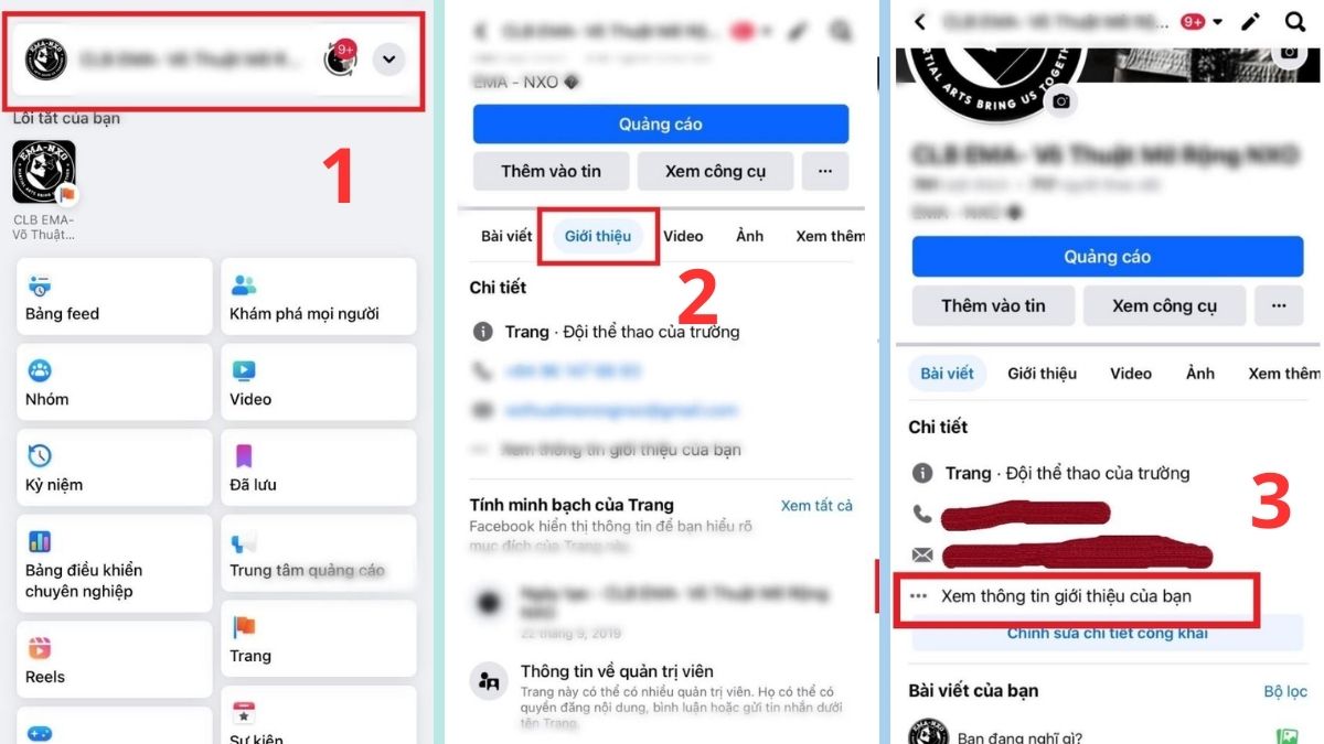 Cách tạo địa chỉ trên Fanpage Facebook - bước 1,2