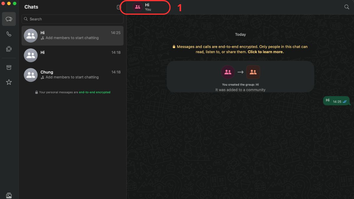 Cách quản lý nhóm trên WhatsApp - xóa và thêm thành viên - bước 1