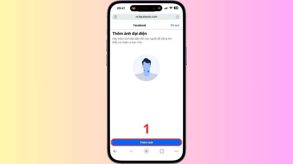 Hướng dẫn thiết lập Facebook sau khi đăng ký - bước 1
