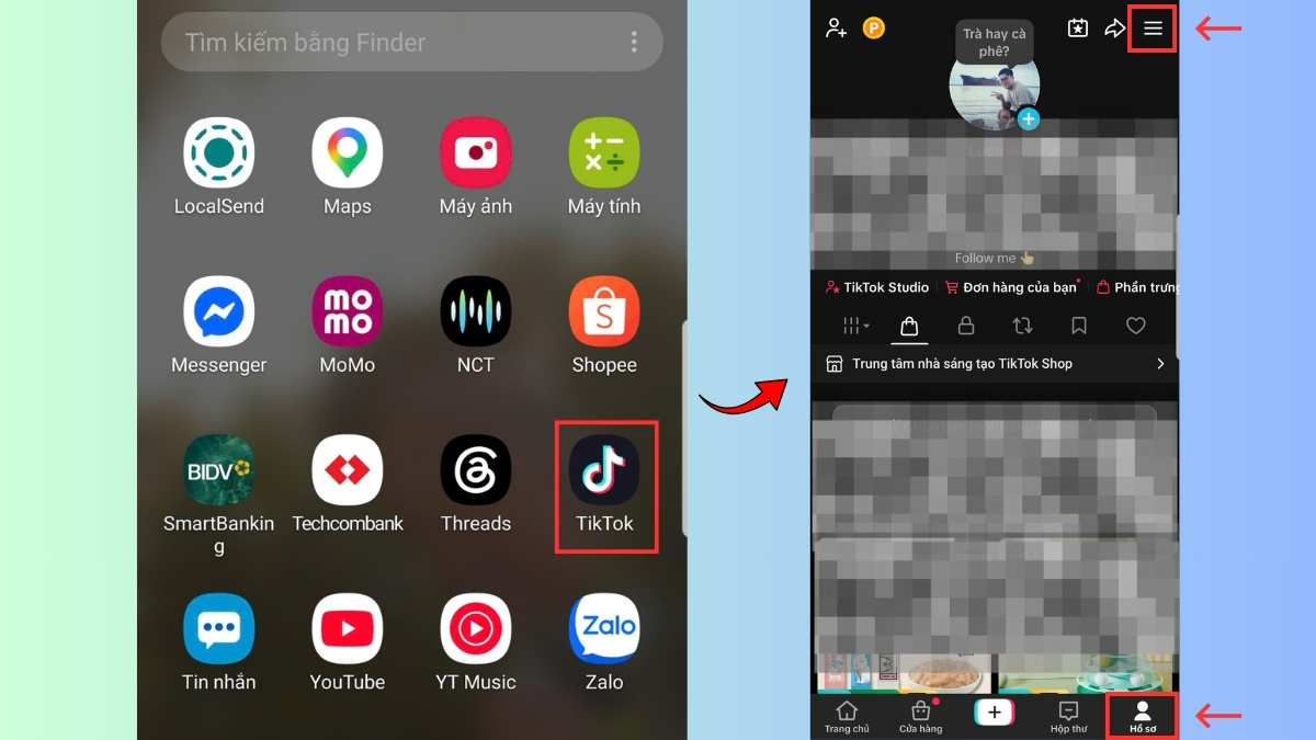 Cách tắt chế độ hạn chế trên TikTok cho Android - bước 1