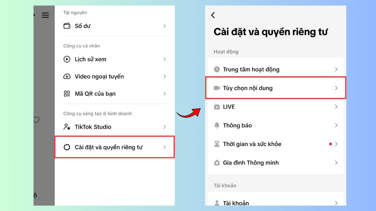 Cách tắt chế độ hạn chế trên TikTok cho iPhone - bước 2
