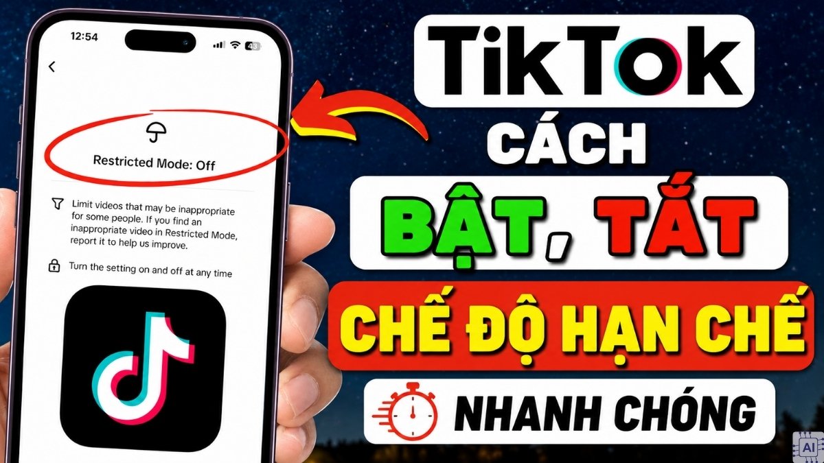Cách bật, tắt chế độ hạn chế trên TikTok nhanh chóng