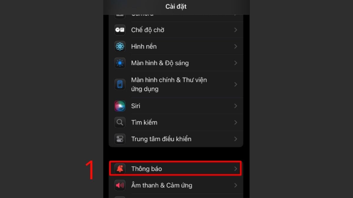 Cách tắt thông báo Messenger trên iOS - bước 1