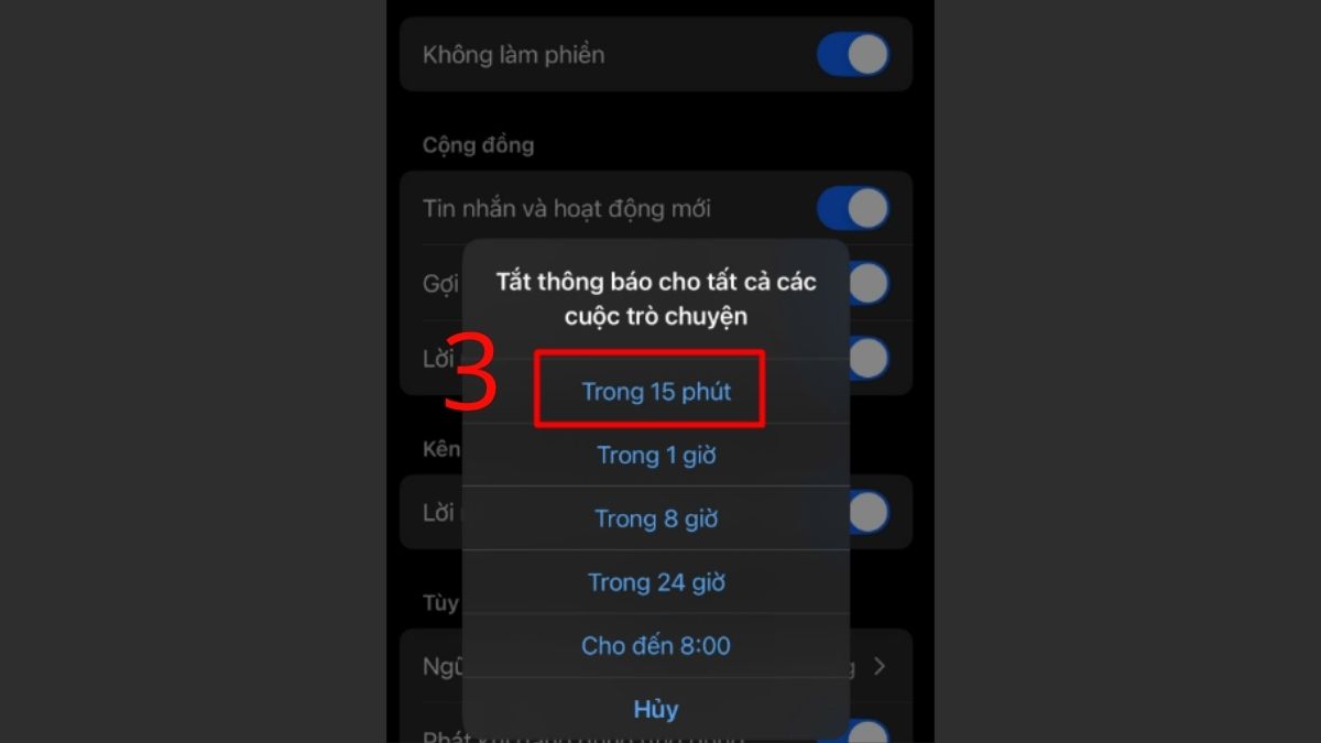 Cách tắt thông báo Messenger trên Android - bước 3
