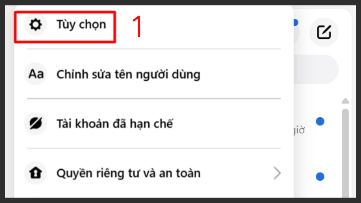 Cách tắt thông báo Messenger trên máy tính - bước 1
