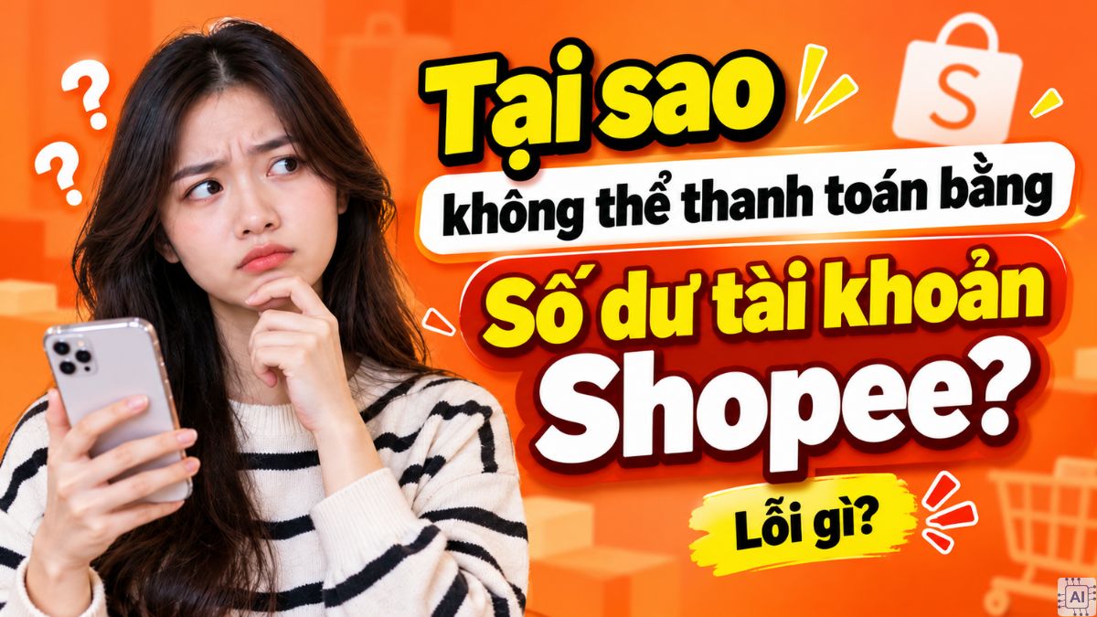Có thể thanh toán bằng Số dư tài khoản Shopee?