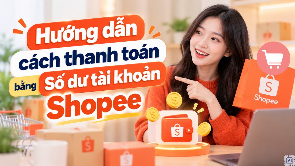 Hướng dẫn cách thanh toán bằng số dư tài khoản Shopee