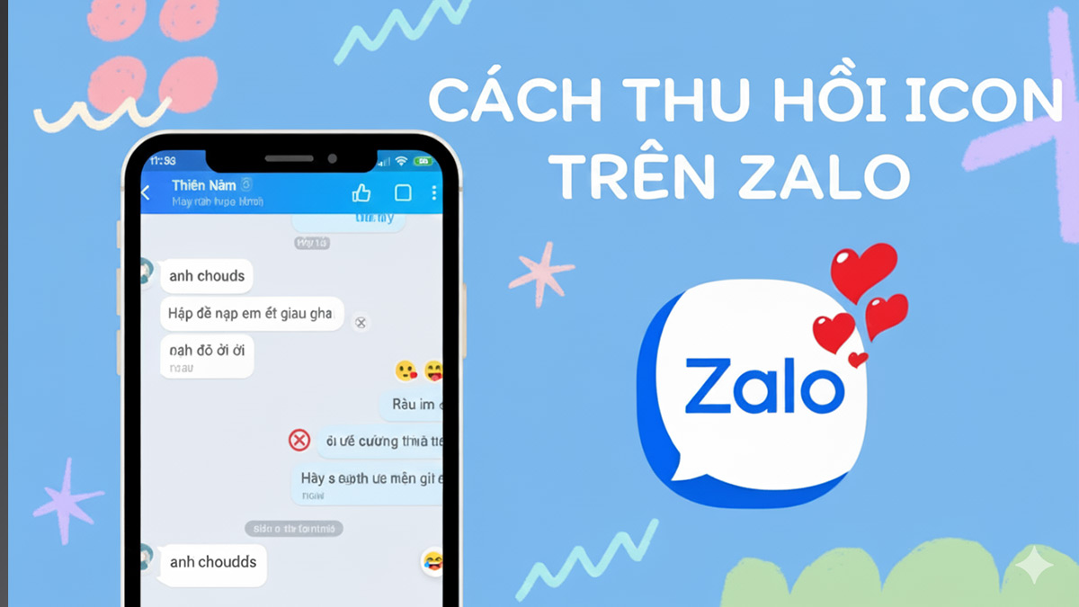 Cách thu hồi icon (biểu cảm) trên Zalo cực kỳ đơn giản