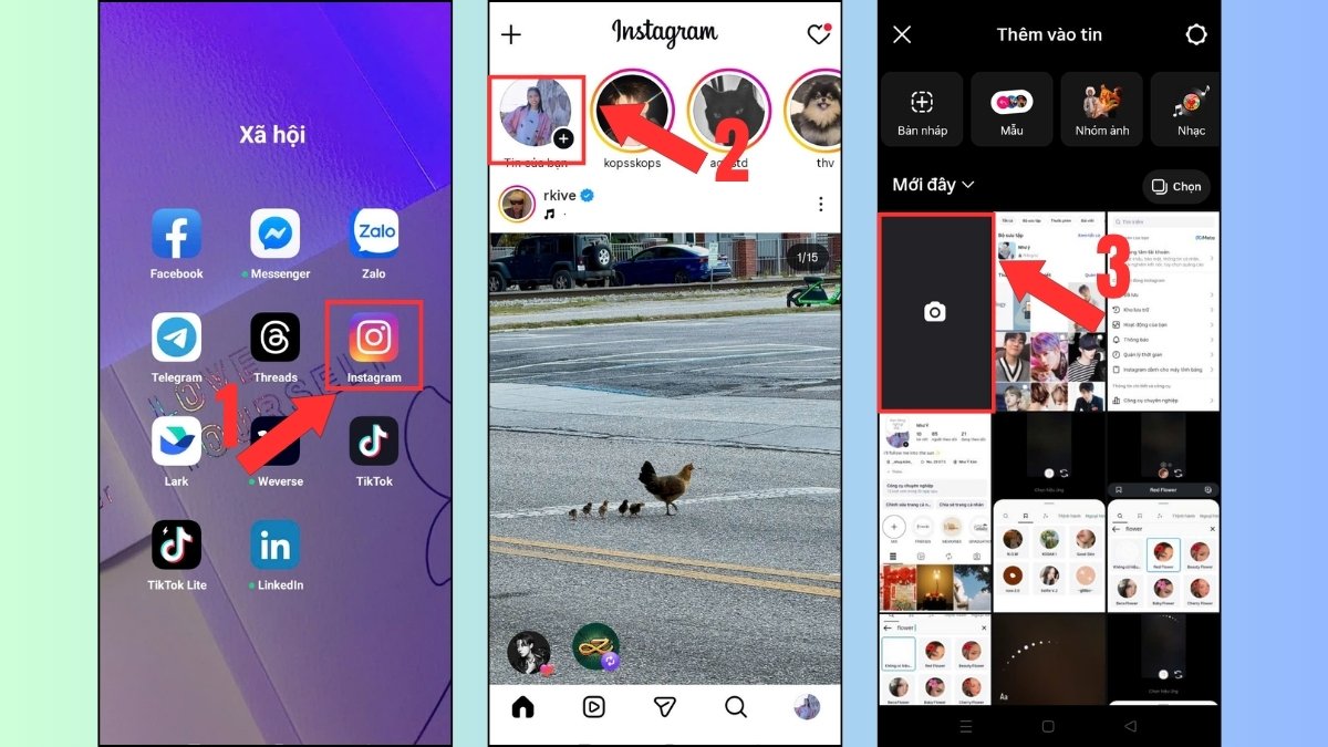 Cách tìm và lấy hiệu ứng trên Instagram theo từ khóa - bước 1