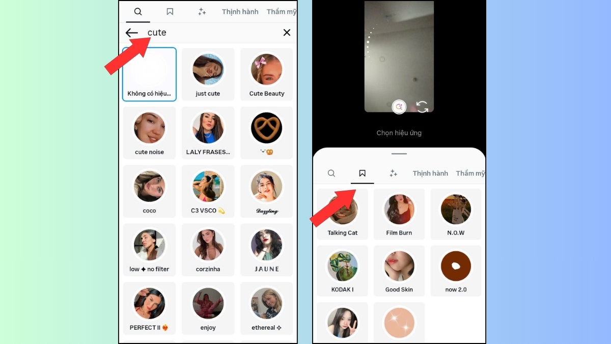 Các lỗi thường gặp khi tìm hiệu ứng trên Instagram - lỗi mất filter