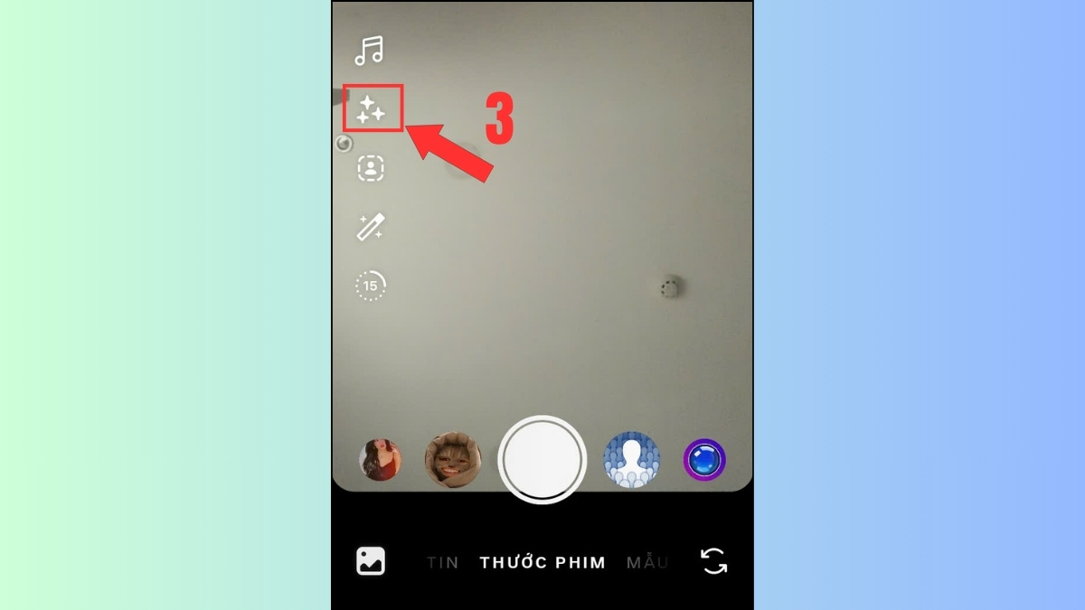 Hướng dẫn cách xem lại kho hiệu ứng trên Instagram - xem qua reels - bước 2