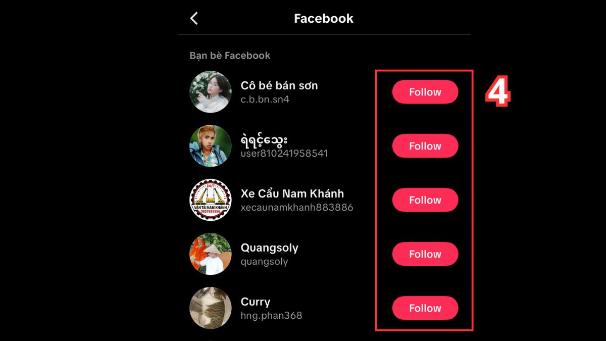 Tìm nick TikTok bằng cách đồng bộ danh sách bạn bè - bước 4