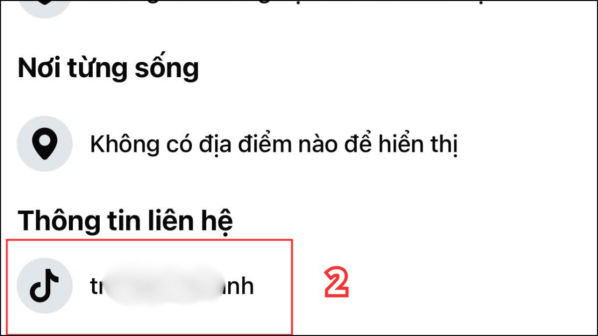 Tìm nick TikTok sử dụng hồ sơ liên kết trên Facebook - bước 2