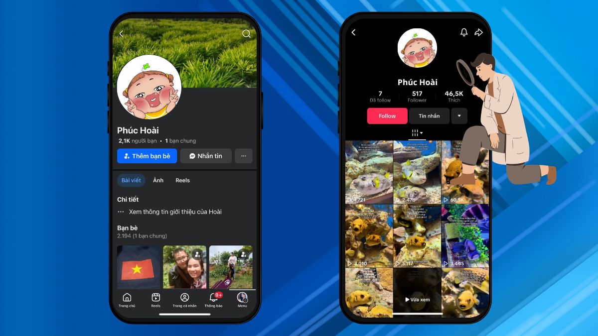 Cách tìm nick TikTok qua Facebook chi tiết nhanh chóng