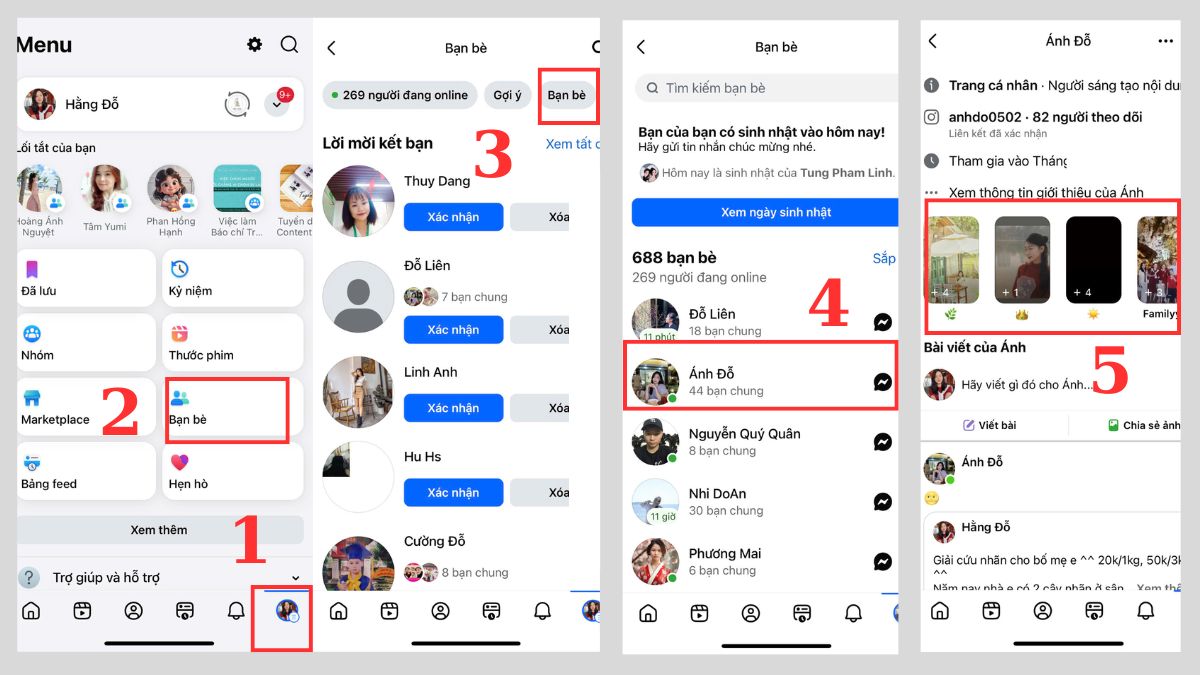 Hướng dẫn cách xem lại story cũ của bạn bè trên Facebook