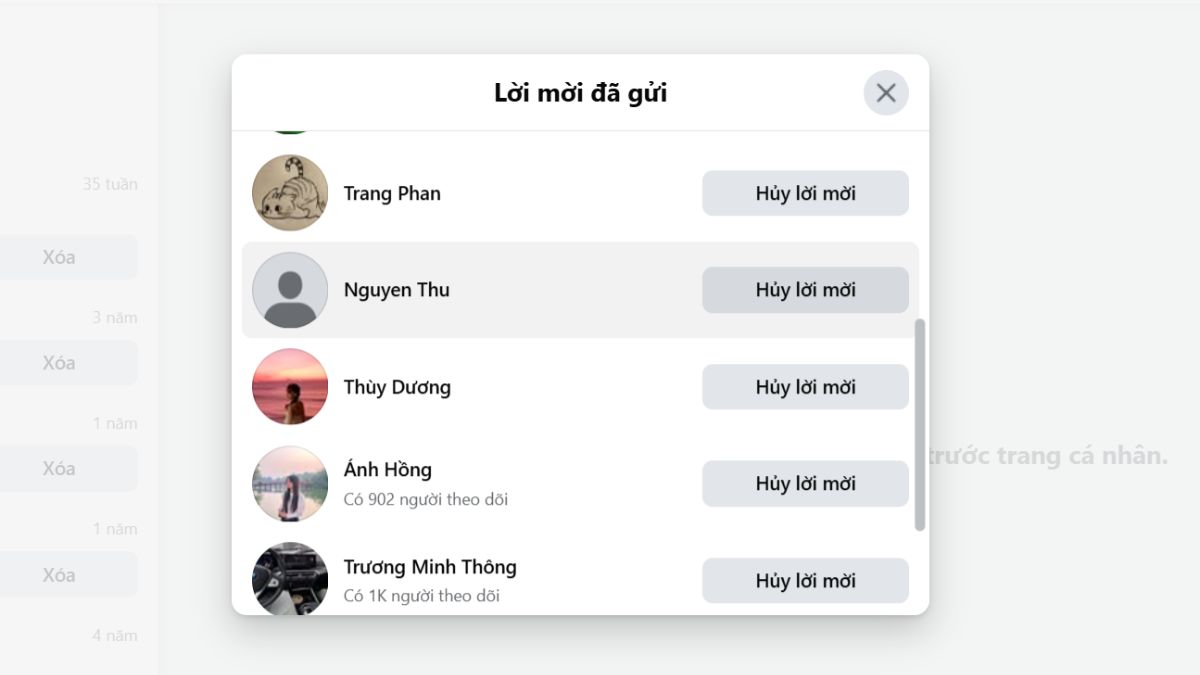 Lợi ích khi xem lời mời kết bạn đã gửi trên Facebook