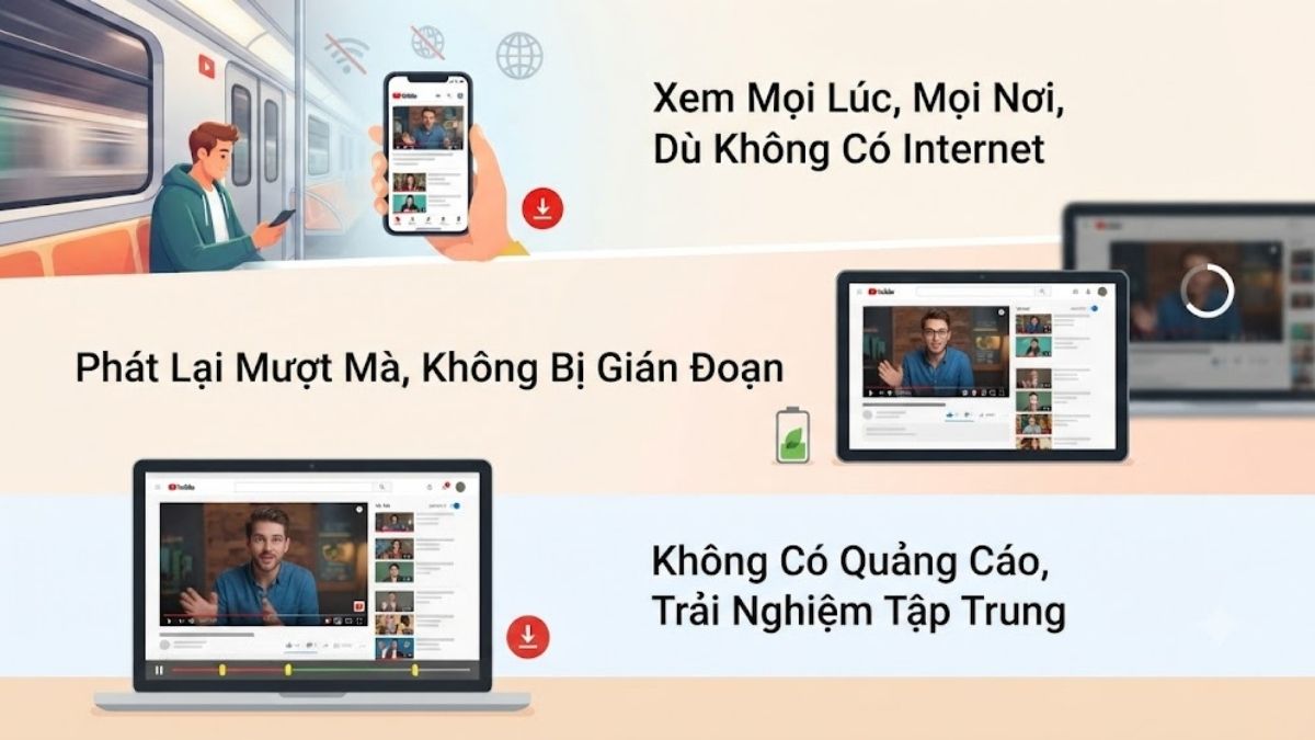 Lý do nên download video Youtube về máy tính điện thoại